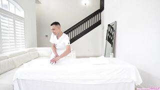 Esperanza Gomez Hires a Youthful Massage Therapist and Has Sex with Him
