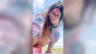Truckers Got a Surprise — Nasty Angel Groaning by the Road