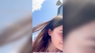 Truckers Got a Surprise — Nasty Angel Groaning by the Road