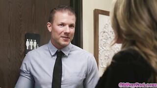 Stepmom Blindfold Three-some Mistake