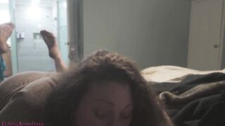 big beautiful woman Sucking & Gagging on a Plump Cock