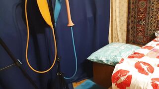 Sasha Earth does enema homemade amateur