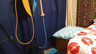 Sasha Earth does enema homemade amateur