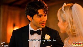 Newlywed Pair Does Smth Forbidden: Cumming in the Twat of a Concupiscent Blond [AI Generated]