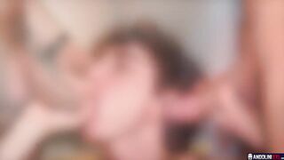 two Frenchs XXL for 1 T-girl vagina