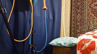 Sasha Earth amateur does an enema at home