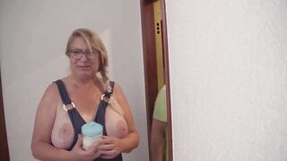 Breasty aged woman, Senora Fina, wishes sex and asks neighbour for assist whilst bare