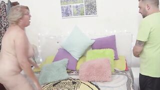 Breasty aged woman, Senora Fina, wishes sex and asks neighbour for assist whilst bare