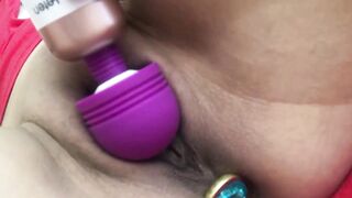 Sexy oriental woman masturbates with anal toy