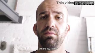 Package Delivery Drives Breasty Darksome Haired mother I'd like to fuck to Solo Vibrator Play in Nylons
