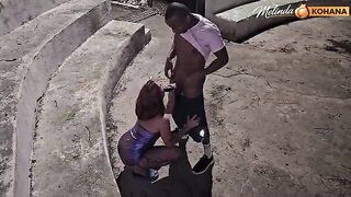 Youthful angel being in public - BBC catches eighteen-year-old Melinda Kohana and her in the square.
