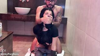 Impure and Resigned Whore! Humiliation with milk, piddle, unfathomable mouth, and Sex in doggy position!