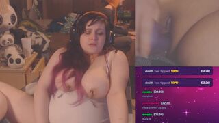 Viewers Team Up to Get Gamer Hotty all Creamy LIVE on Plexstorm Stream