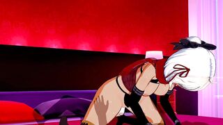 Fate - Okita Souji (Alter) Footjob and Cowgirl Anime