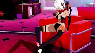 Fate - Okita Souji (Alter) Footjob and Cowgirl Anime