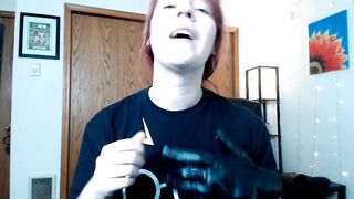 Spiked SADOMASOCHISM Leather Vampire Gloves