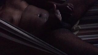 Sloppy Jerking off in Hammock: Part three (OUT 2ND CUM, OVERSPREAD IN FIRST NUT!)
