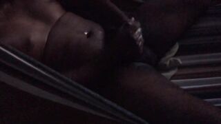 Sloppy Jerking off in Hammock: Part three (OUT 2ND CUM, OVERSPREAD IN FIRST NUT!)