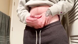Coarse masterbating session solo hunk stoned wanting sex touches himself