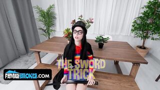 Magician Gal Unfathomable Mouths Massive Knob