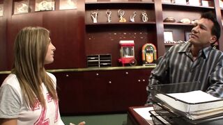 Sexually excited teen tries to pick a sexually excited dude in a bar
