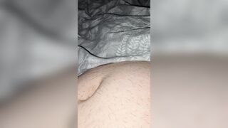 Step daughter hand slide on step daddy large shlong and tugjob his large erection