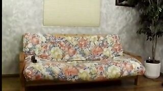 Man eats sexy ebony snatch on daybed then screws doggy position