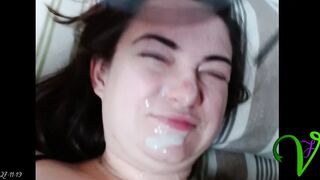 Yet some other giant facial for Ms. Vixen