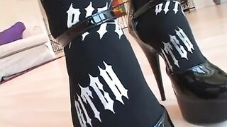 Chubby Snatch Playgirl in Tall Boots Gets Her Pussy Licked and Screwed by a Large Knob Man