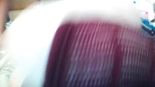 Purple Hair Manages to Squirt