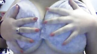 Large Melons, Tiny Brassiere (SHORT) 10 views and I take the brassiere off!!!!