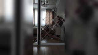 Solo Masturbation in Front of the Mirror