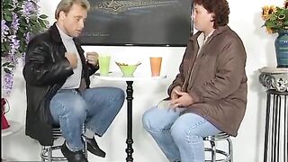 mother I'd like to fuck sucks dick then gets banged to a throat jizz flow