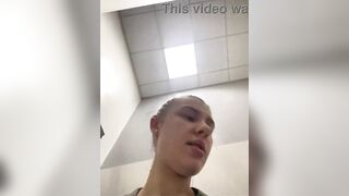 Eager unfathomable thought and anal squirting in the gym
