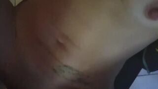 Small wench getting banged groaning and getting choked