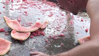 Watermelon feeding!