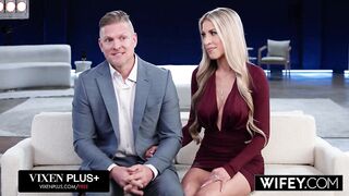 WIFEY Blond Hotwife Britt Blair Sucks And Screws For Her Spouse