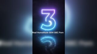 SSBBW Sucking Cream of BBC Nata4sex Hard Knob