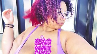 marvelous big beautiful woman showing off her goodies