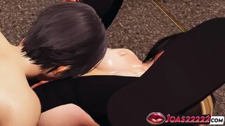 Raven Manga CG Animation - Moist Cunt Licking, Stairs Fingering, Sex toy Squirt in Uncensored Comics