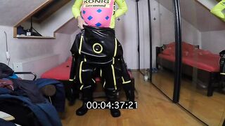 How lengthy it need for slide on in inflatable MD-Latex Cyborg Dress