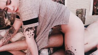My boyfriend was also tired to bang me so I rubbed on his body to cum