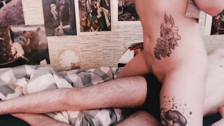 My boyfriend was also tired to bang me so I rubbed on his body to cum