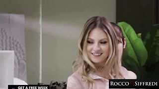 ROCCO SIFFREDI - Hawt Blond DPD Whilst Small Brunette hair Sucks Biggest Ramrod