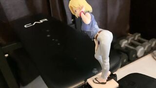 One guy bukkake for an Android eighteen hentai figurine