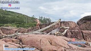 wearing a small pink belt bikini left me very concupiscent.