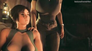 Tomb Raider Lara Gets The Massive Shemale hentai Schlong From The Camp - CG Animation