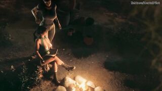 Tomb Raider Lara Gets The Massive Shemale hentai Schlong From The Camp - CG Animation