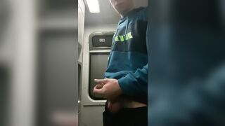 I'm stroking in the teach biffy, they nearly caught me, a tot of cum