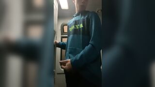 I'm stroking in the teach biffy, they nearly caught me, a tot of cum